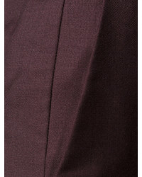 Pantaloni di lana melanzana scuro di Paul Smith