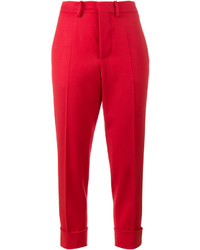 Pantaloni di lana rossi di Marni