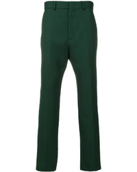 Pantaloni di lana verde scuro