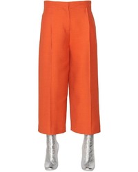 Pantaloni di seta arancioni