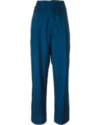 Pantaloni di seta blu di Isabel Marant