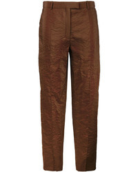 Pantaloni di seta marroni di Nina Ricci
