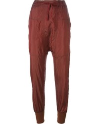 Pantaloni di seta rossi di Isabel Marant
