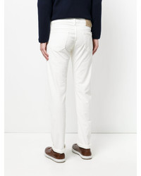 Pantaloni di velluto a coste bianchi di Jacob Cohen