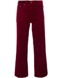 Pantaloni di velluto a coste bordeaux di Marc Jacobs