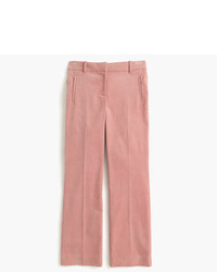 Pantaloni di velluto a coste rosa