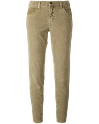 Pantaloni di velluto a coste verde oliva di Current/Elliott