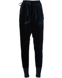 Pantaloni di velluto blu scuro di A.F.Vandevorst