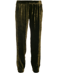 Pantaloni di velluto verde scuro di Roberto Collina