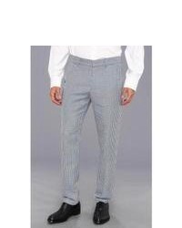Pantaloni eleganti a quadretti grigi