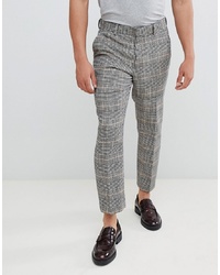 Pantaloni eleganti a quadri grigi di ASOS DESIGN