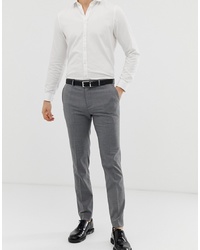 Pantaloni eleganti a quadri grigi di Burton Menswear