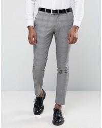 Pantaloni eleganti a quadri grigi di Selected