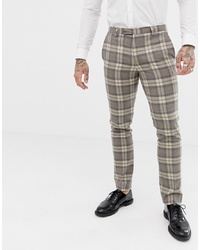 Pantaloni eleganti a quadri grigi di Twisted Tailor