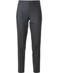 Pantaloni eleganti a righe verticali grigio scuro di P.A.R.O.S.H.