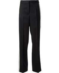 Pantaloni eleganti a righe verticali neri e bianchi di By Malene Birger
