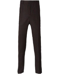 Pantaloni eleganti a righe verticali neri di Givenchy