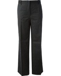 Pantaloni eleganti a righe verticali neri di Pinko