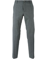 Pantaloni eleganti a spina di pesce grigi di Dolce & Gabbana