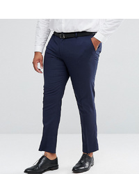 Pantaloni eleganti blu scuro di ASOS DESIGN