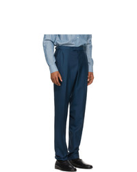 Pantaloni eleganti blu scuro di Ermenegildo Zegna