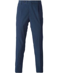 Pantaloni eleganti blu scuro di Incotex