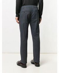 Pantaloni eleganti con motivo pied de poule grigio scuro di Canali
