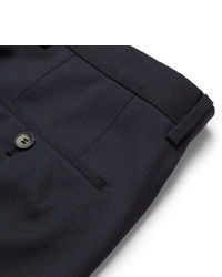 Pantaloni eleganti di lana blu scuro di Hugo Boss