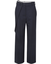 Pantaloni eleganti di lana blu scuro di Cédric Charlier