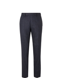Pantaloni eleganti di lana blu scuro di Hugo Boss