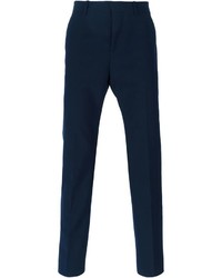 Pantaloni eleganti di lana blu scuro di Marni