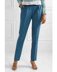 Pantaloni eleganti di lana blu di Gabriela Hearst