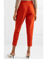 Pantaloni eleganti di lana decorati arancioni di Bottega Veneta