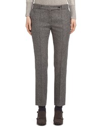 Pantaloni eleganti di lana grigi