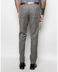 Pantaloni eleganti di lana grigi di Asos