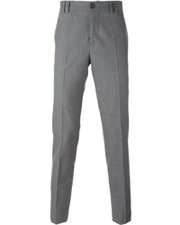 Pantaloni eleganti di lana grigi di Brunello Cucinelli