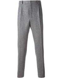 Pantaloni eleganti di lana grigi di Fendi