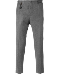Pantaloni eleganti di lana grigi di Incotex