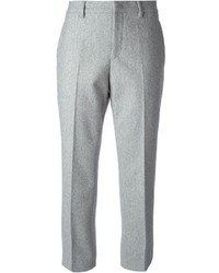 Pantaloni eleganti di lana grigi di Jil Sander