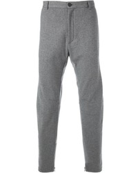 Pantaloni eleganti di lana grigi di Lanvin