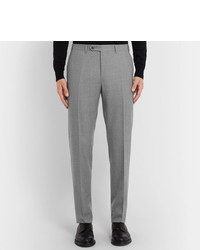 Pantaloni eleganti di lana grigi di Canali