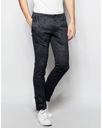 Pantaloni eleganti di lana grigio scuro di Asos