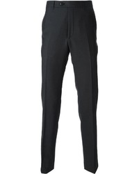 Pantaloni eleganti di lana grigio scuro di Corneliani