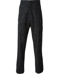 Pantaloni eleganti di lana grigio scuro di Damir Doma