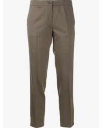Pantaloni eleganti di lana grigio scuro di Etro