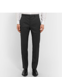 Pantaloni eleganti di lana grigio scuro di Hugo Boss