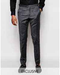 Pantaloni eleganti di lana grigio scuro