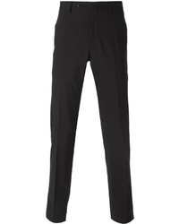 Pantaloni eleganti di lana grigio scuro di Pt01