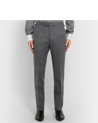 Pantaloni eleganti di lana grigio scuro di Kingsman