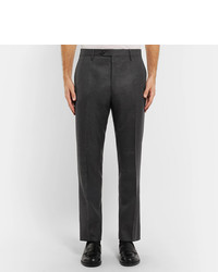 Pantaloni eleganti di lana grigio scuro di Mr P.